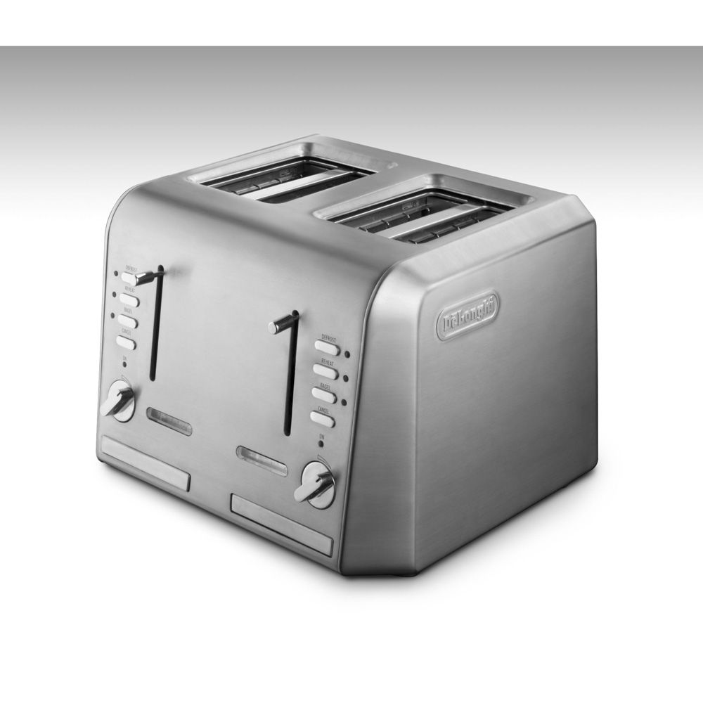 Best Buy: DeLonghi 4-Slice Wide Slot Toaster Stainless-Steel CTH4003