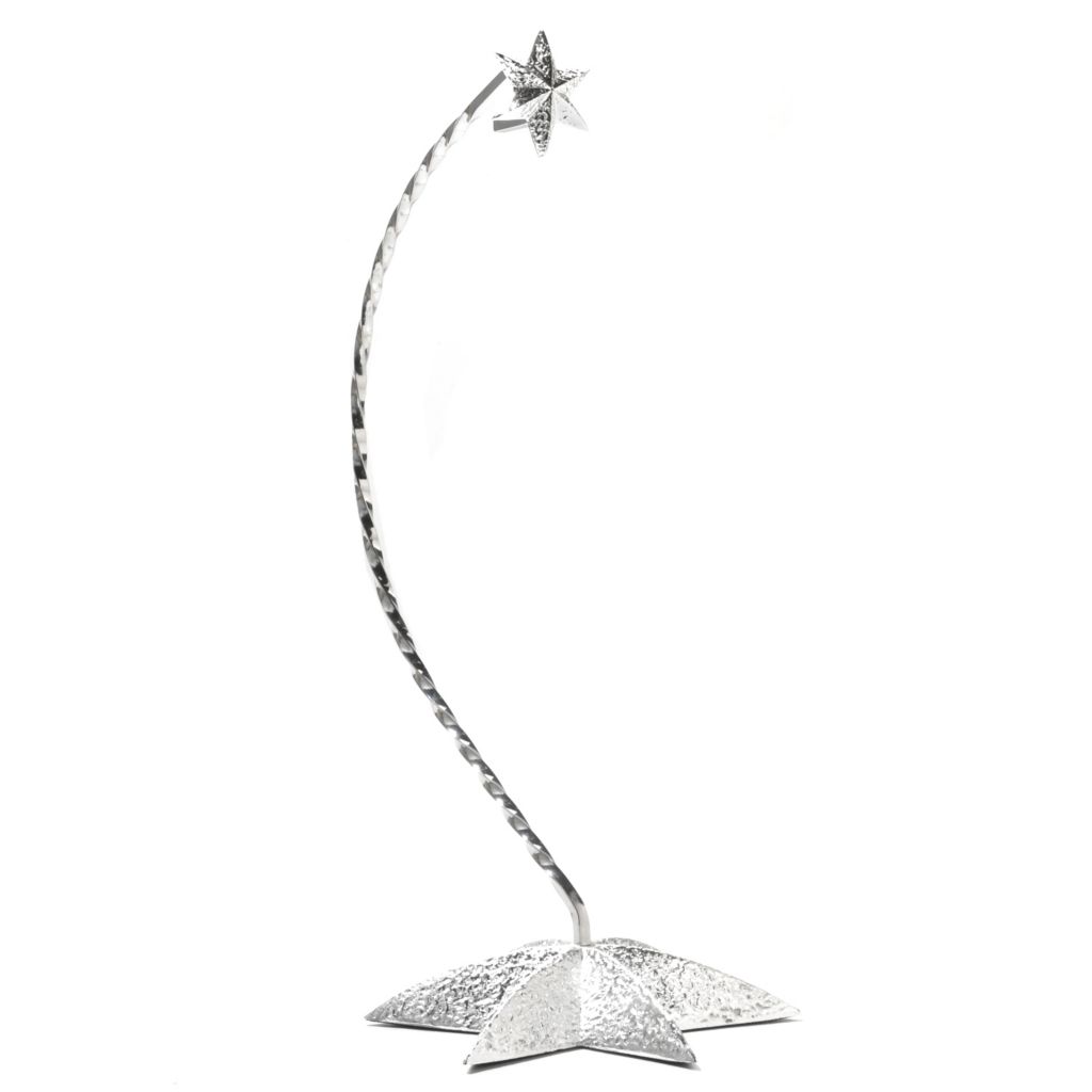 Waterford 10 Silver Star Ornament Stand Shophq