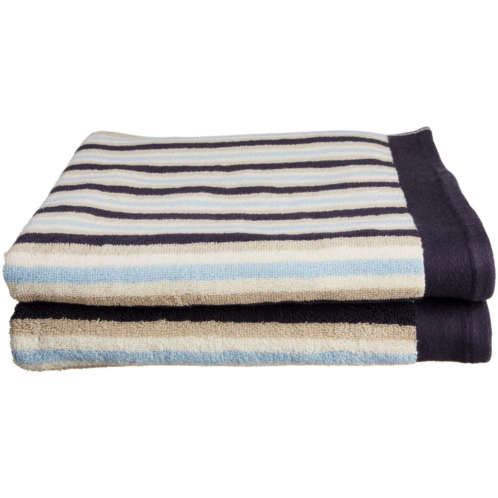 striped bath towel sets