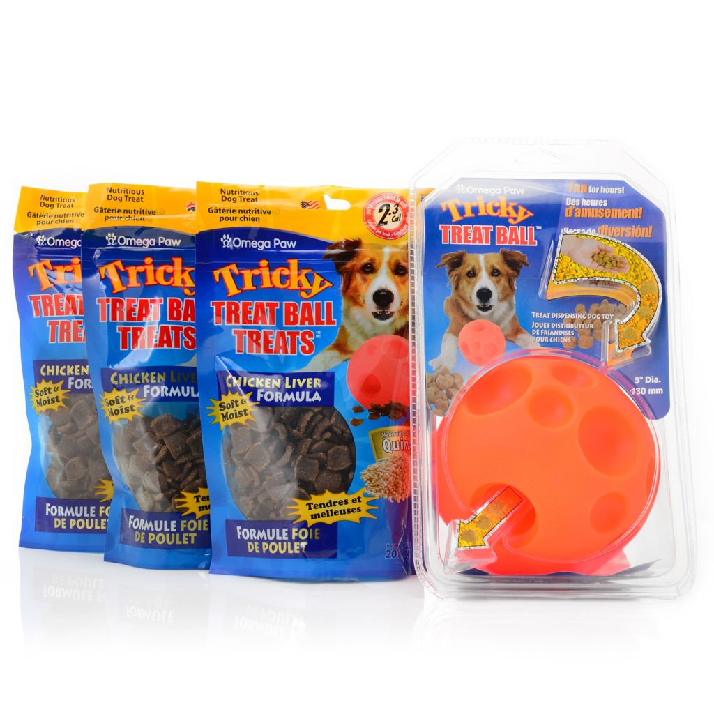 Omega paw tricky treat ball online