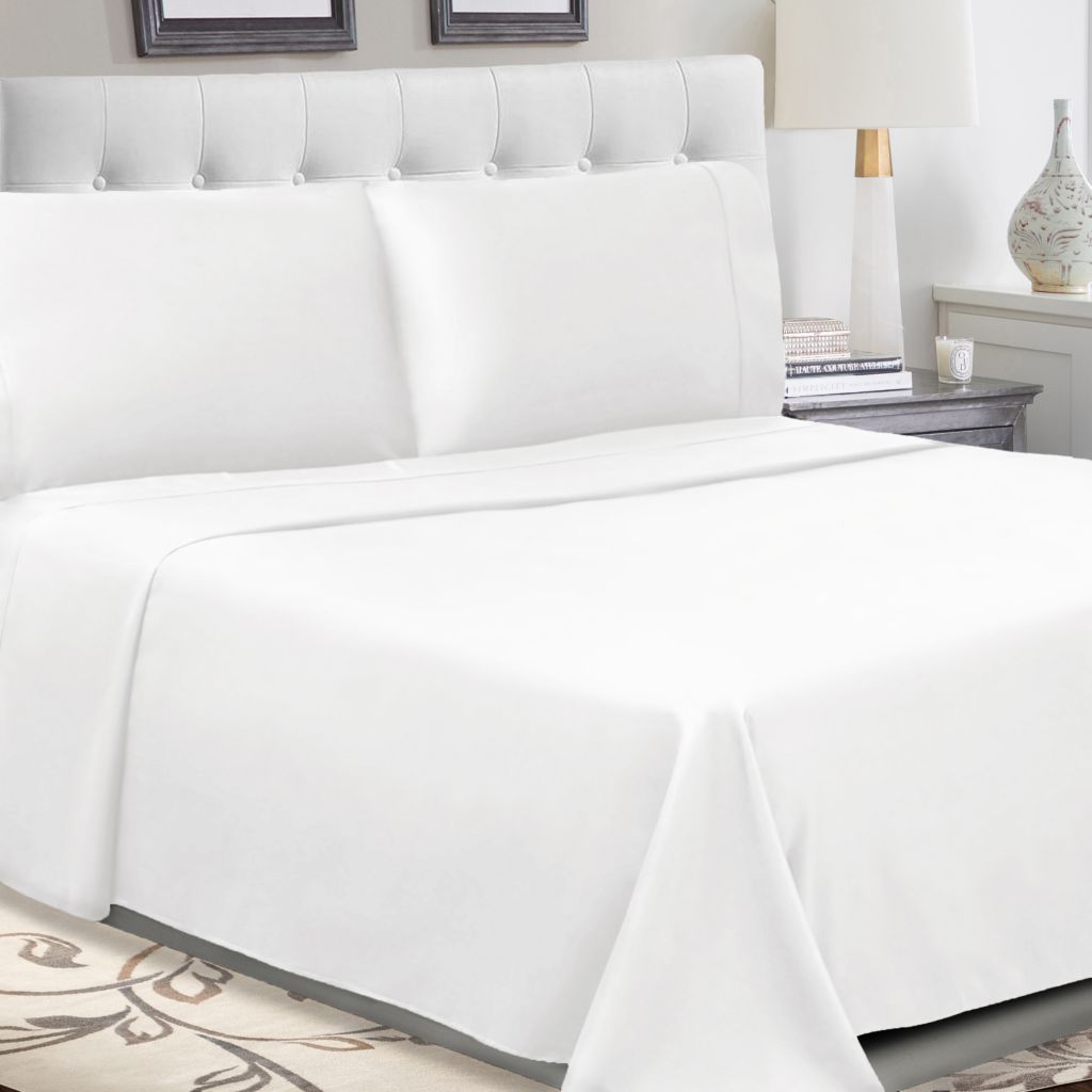 Rare Limited Edition Royale Linens 180 Thread online Count Percale Twin Sheet Set, NEW