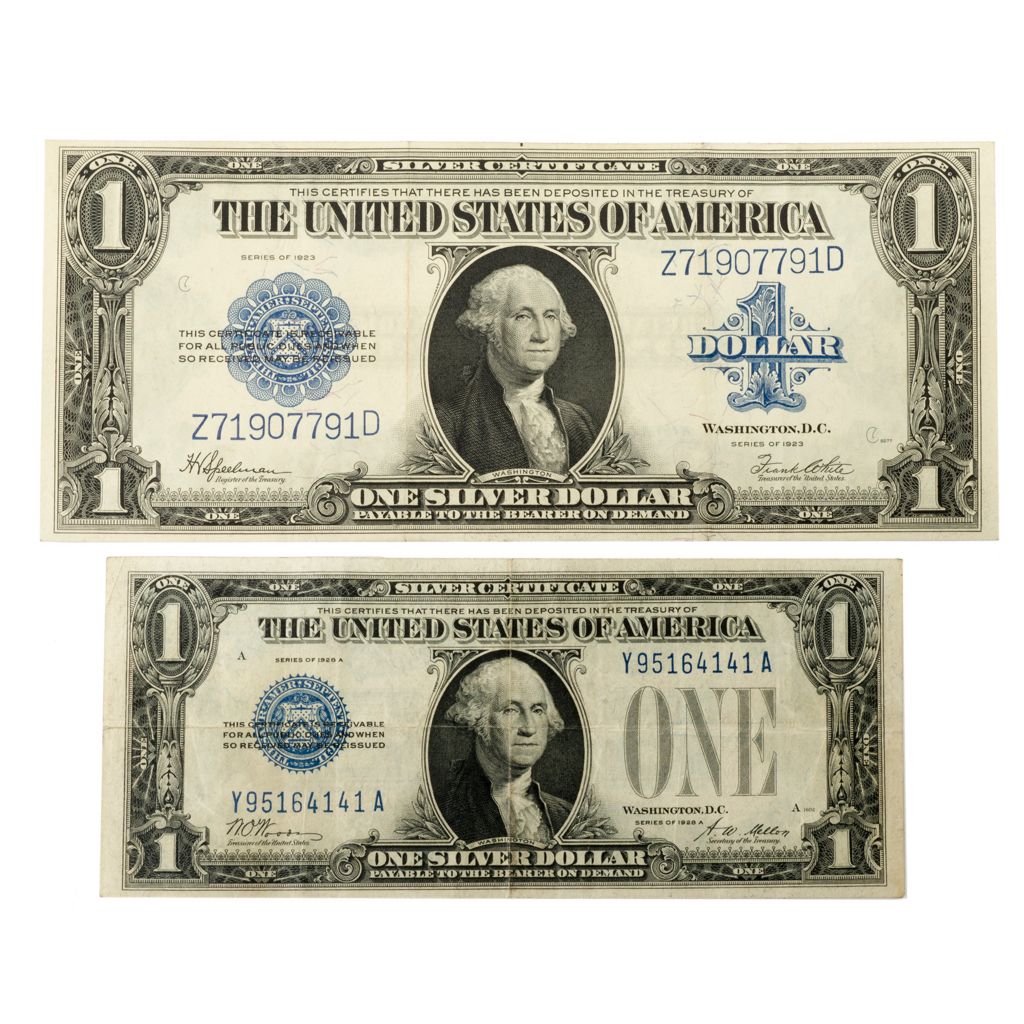 Referred to as funny bacSilver Certificate 1928 series popular referred to as funny back