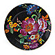 Flower Market Black platter top