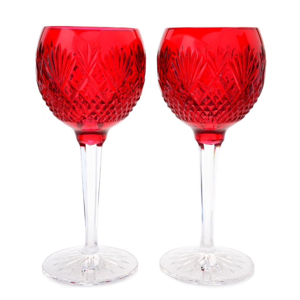 Waterford Crystal Sullivan Set Of 2 6 Oz Footed Hock Wine Glasses Shophq waterford crystal sullivan set of 2 6 oz footed hock wine glasses on sale at shophq com