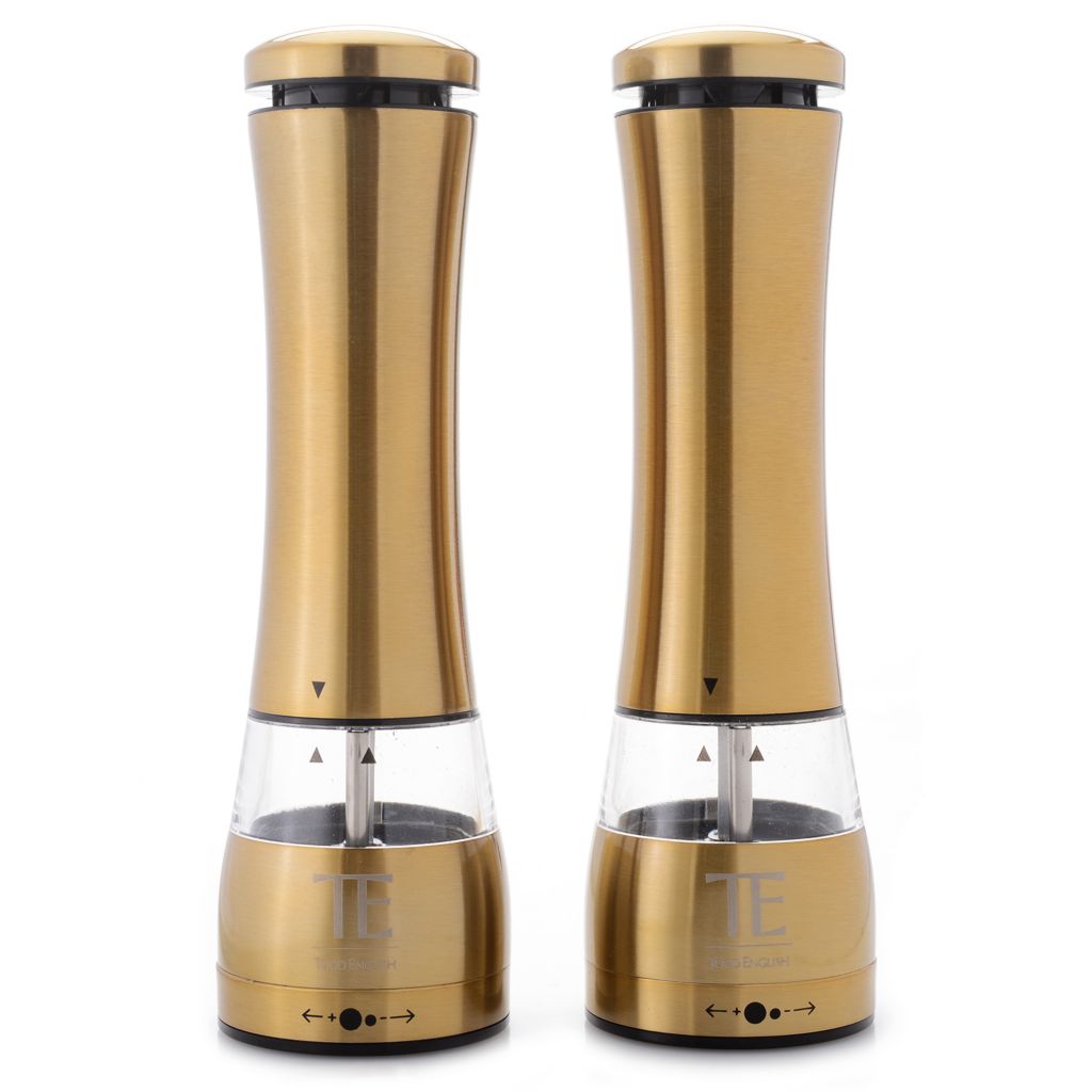 gold salt and pepper grinders