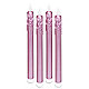 Dripped Metallic Pink candles off
