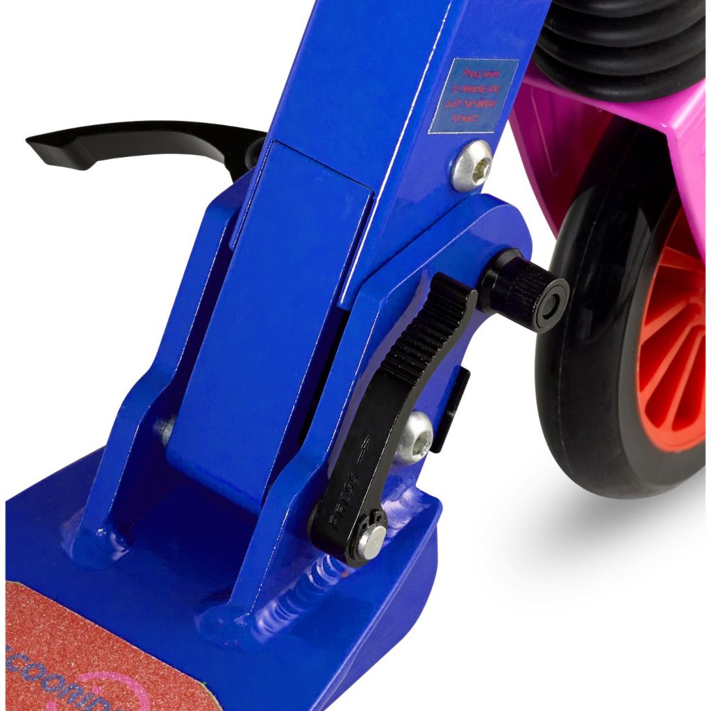 Kick scooter quick-folding mechanism