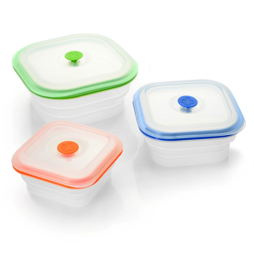 Storable Solutions 12-Piece Collapsible Round Silicone Storage Set 