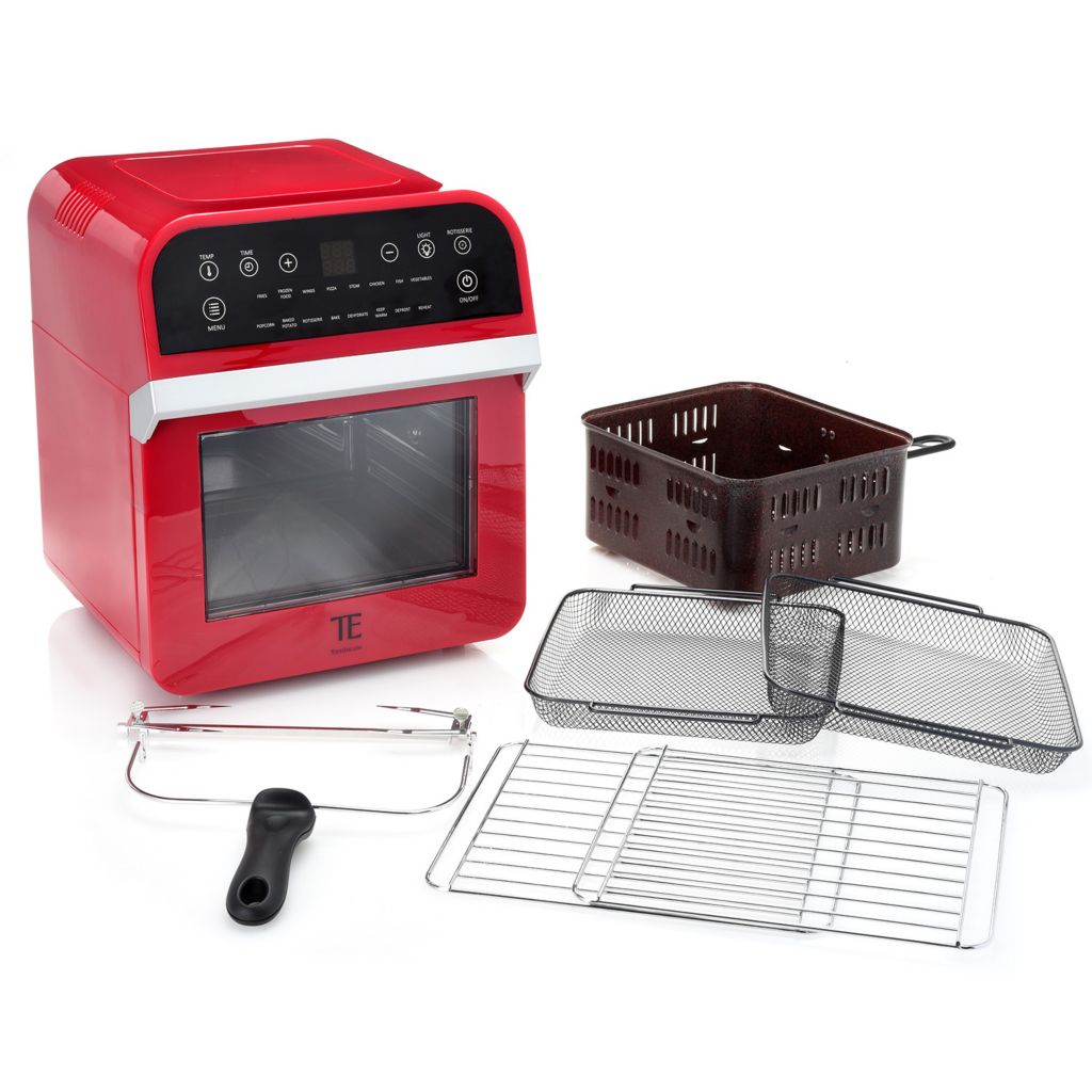 CooksEssentials 12 qt. Air Fryer w/ Rotisserie & Accessories on QVC 