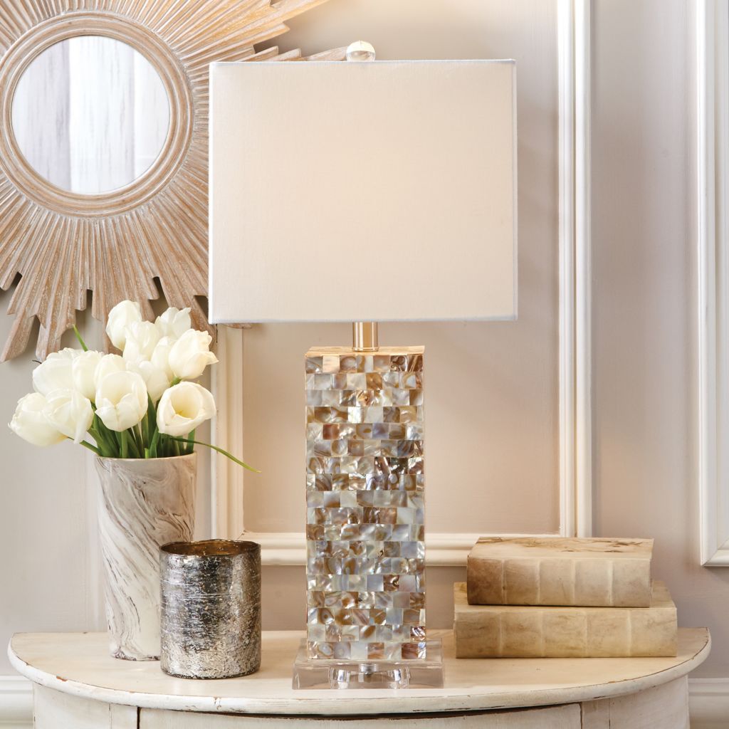 mother of pearl table lamp