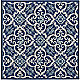 Navy square rug