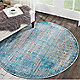 5'3" round rug in livng room 