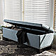 Light Blue storage bench in your home