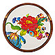 Flower Market White coaster detail