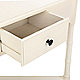 Cream corner table drawer