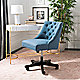Blue swivel desk chair in your home
