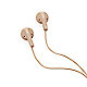 Gold-tone earbuds