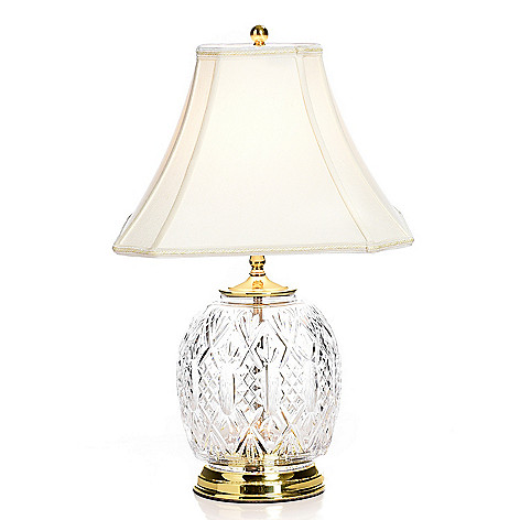 Waterford Crystal Dylan 25 Double Lit, Waterford Crystal Table Lamp Shades