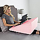 Pink wedge pillow in your bed