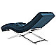 Navy / Silver chaise side 