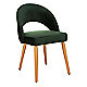 Hunter Green dining chair front