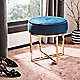 Navy ottoman in your home