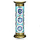 Blue pedestal lamp off