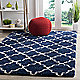 Navy / Ivory rug in your home
