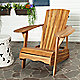 Natural adirondack chair on your patio