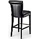Black bar stool back