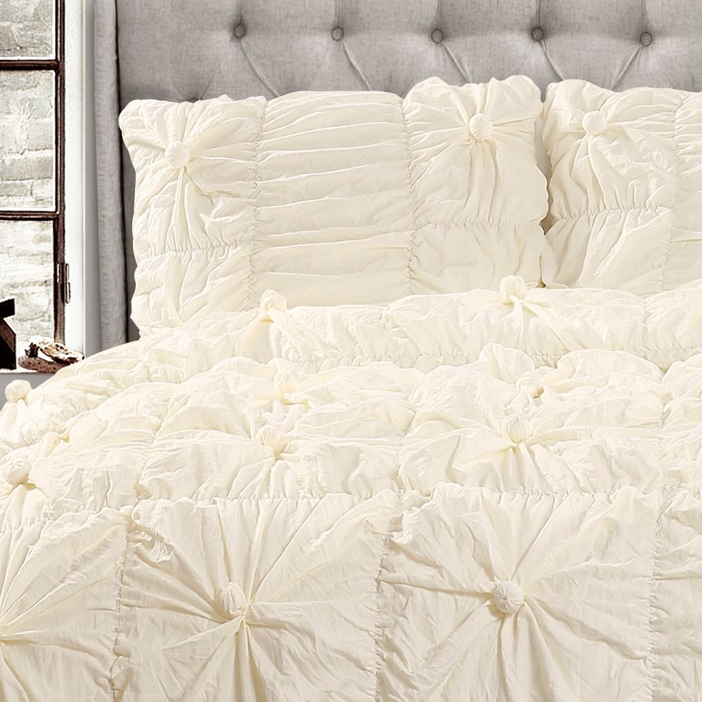 Ivory comforter set