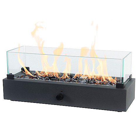 Outdoor Glass Fire Pit, Bond Caswell Gas Fire Pit