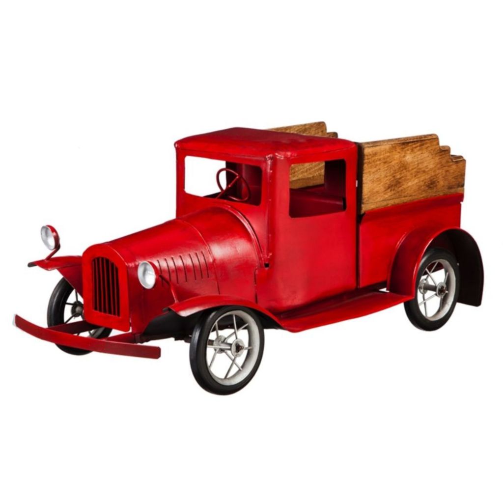 red metal vintage truck