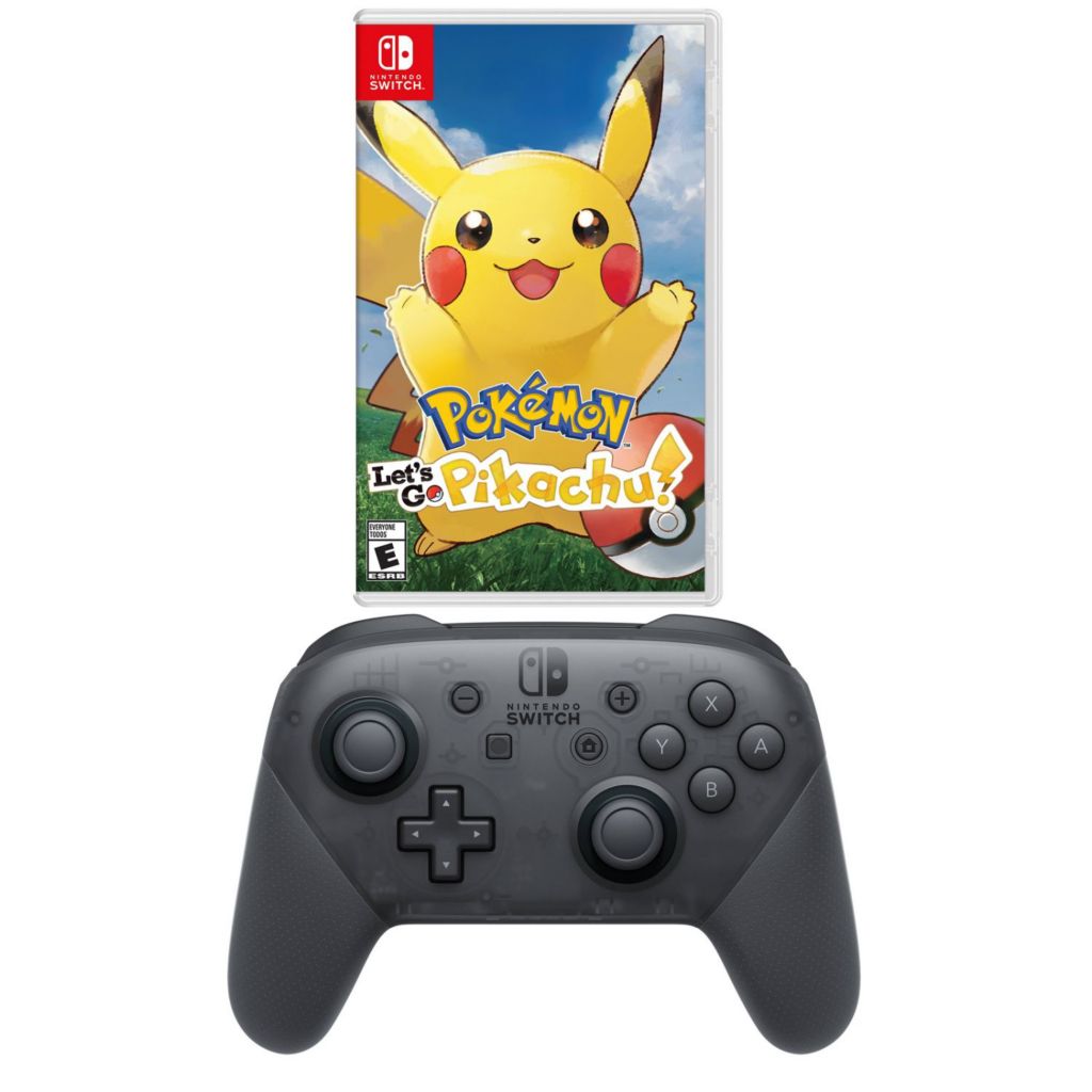 play pokemon let's go with pro controller