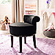 Black vanity stool