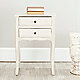 White end table inr oom