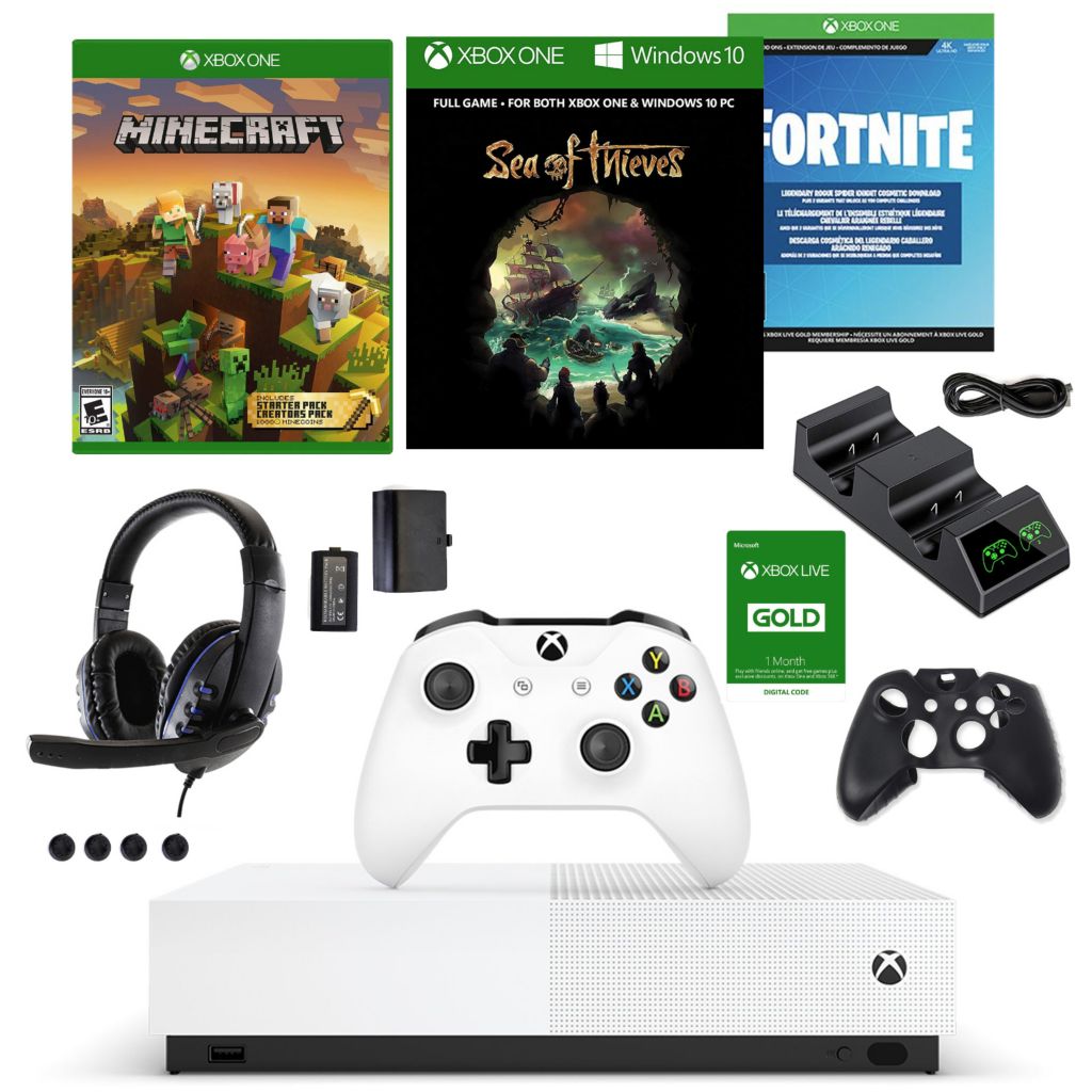 xbox with minecraft and fortnite