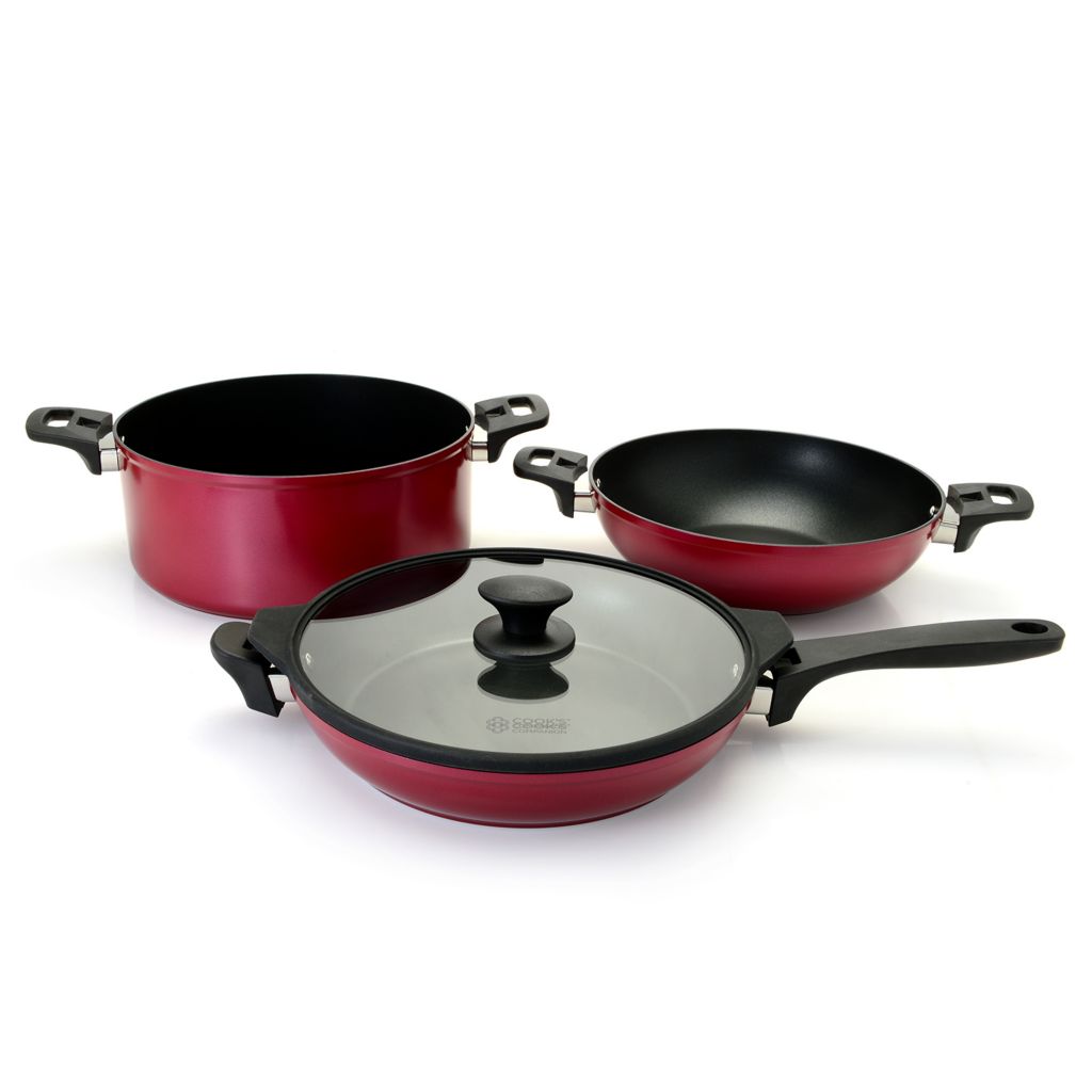 Pots and Pans Set Nonstick, 11Pcs Kitchen Cookware Sets, Stackable