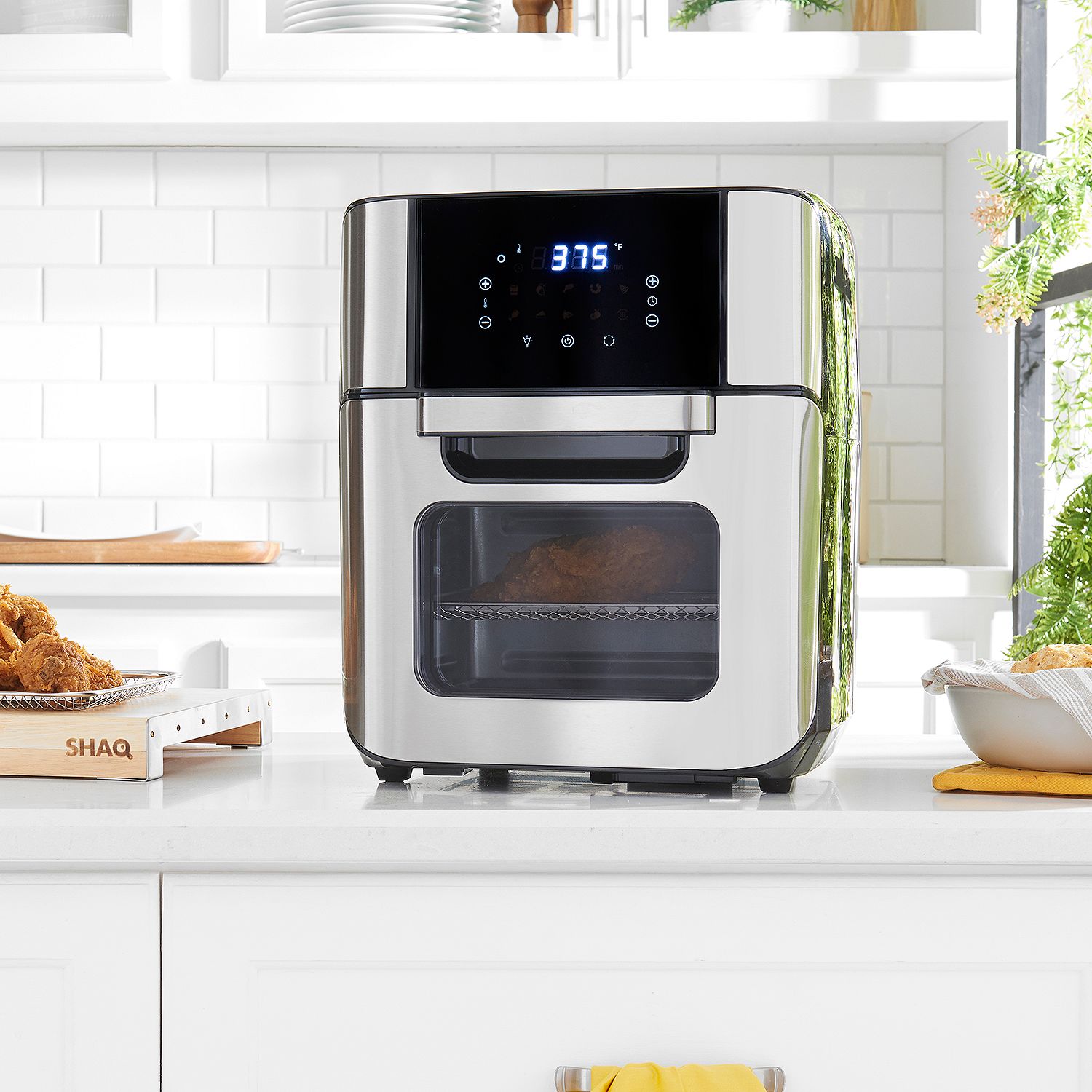 SHAQ 12 qt 1700W 7in1 Stainless Steel Digital Air Fryer Oven