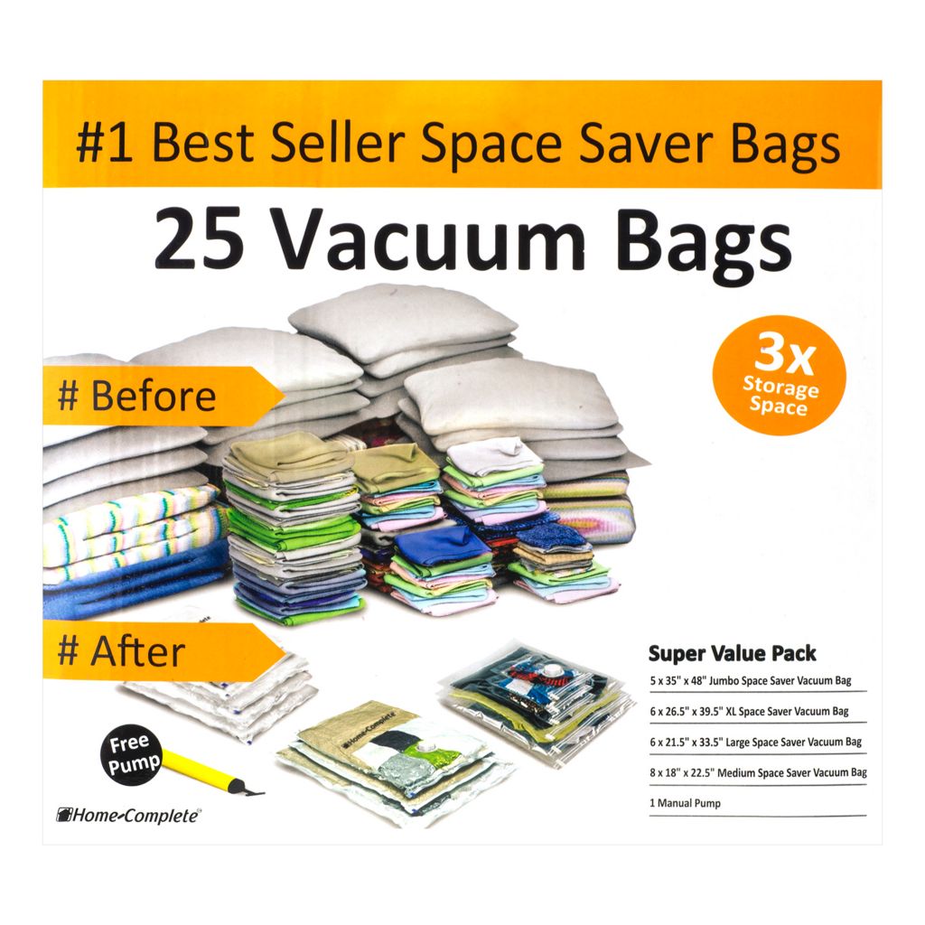 Home-Complete 25 Vacuum Storage Bags-Space  