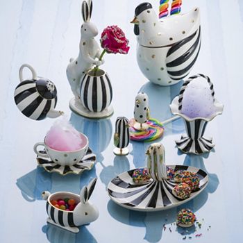 Easter Décor Impress the Easter Bunny - 494-810 MacKenzie-Childs 8 x 7.75 Mod Rabbit Bowl - 494-810