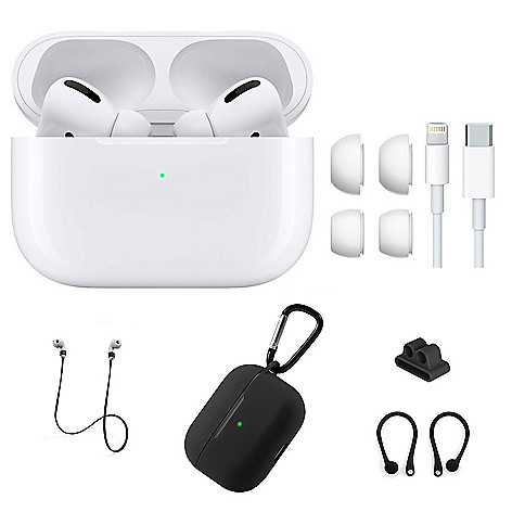 Apple® AirPods Pro, True Wireless, Earphones w/, Charging Case &,  Accessories on sale at shophq.com - 495-295