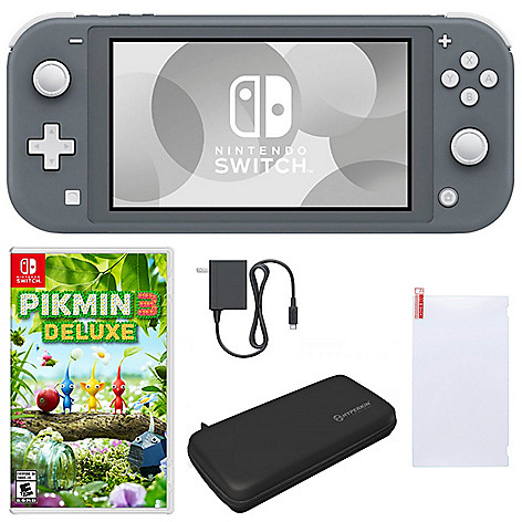 Nintendo Switch Lite, Accessories & Pikmin 3 Deluxe Game 