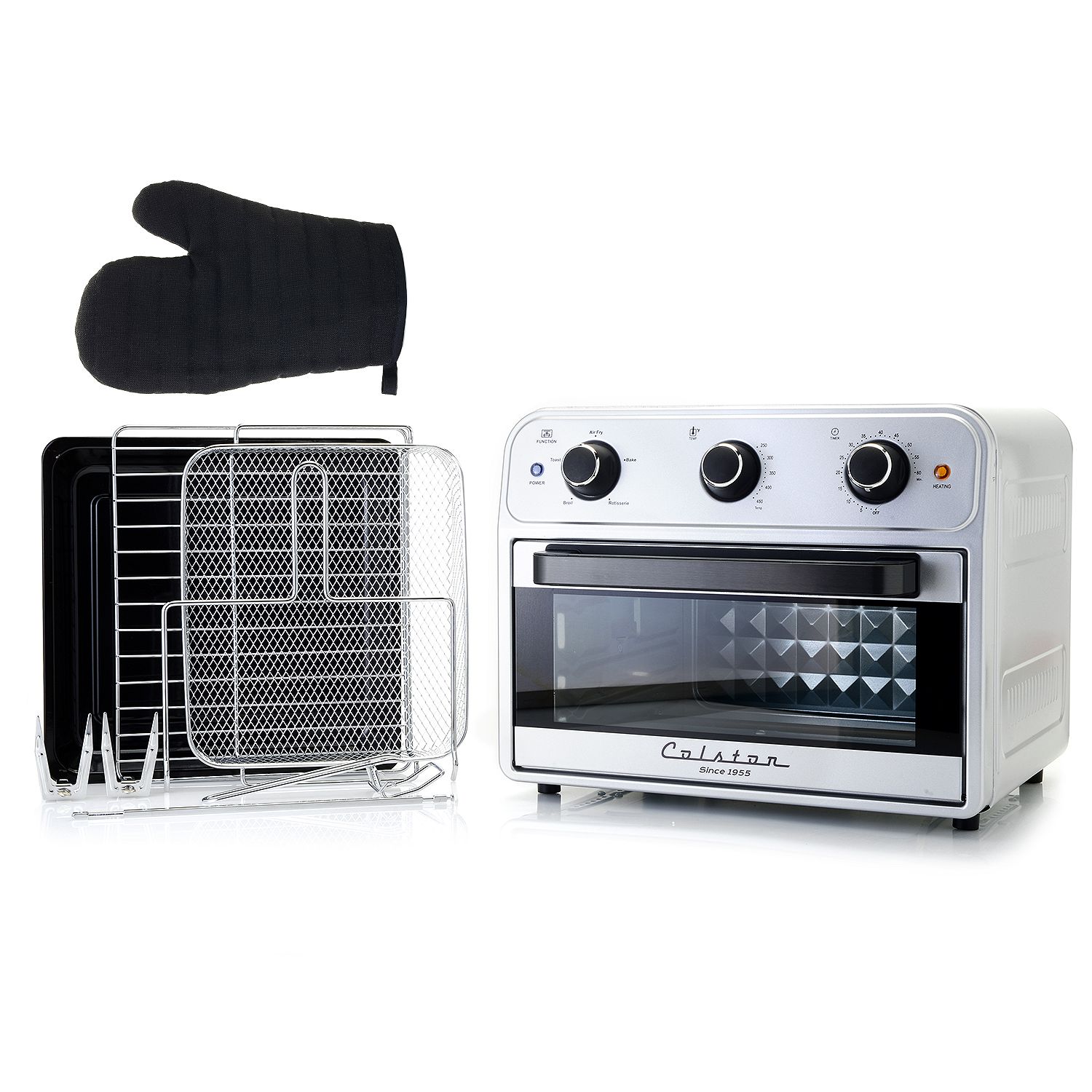 Colston 1800W Auto Shut Off Air Fry Oven w/ Accessories