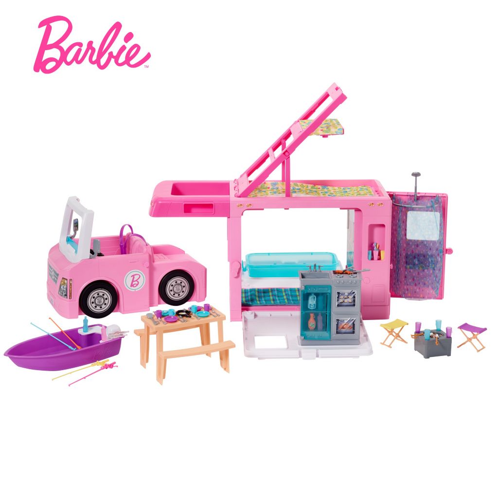 Barbie 3 in 1 DreamCamper Vehicle w Accessories ShopHQ