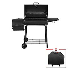 Royal Gourmet 30'' Charcoal Grill w/ Offset Smoker & Cover