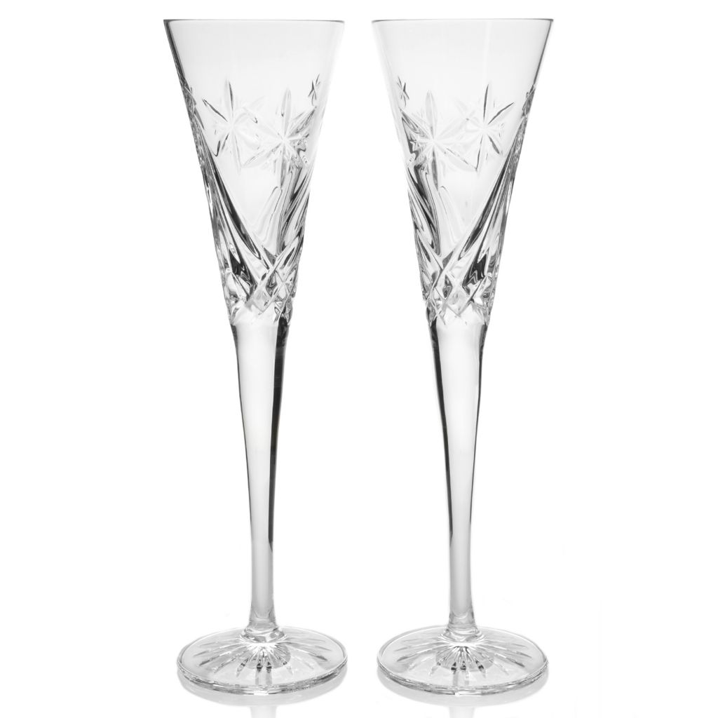 PrimeWorld Luxury Crystaline Touch Champagne Flute Wine Glass  Set 300 ml (2): Champagne Glasses
