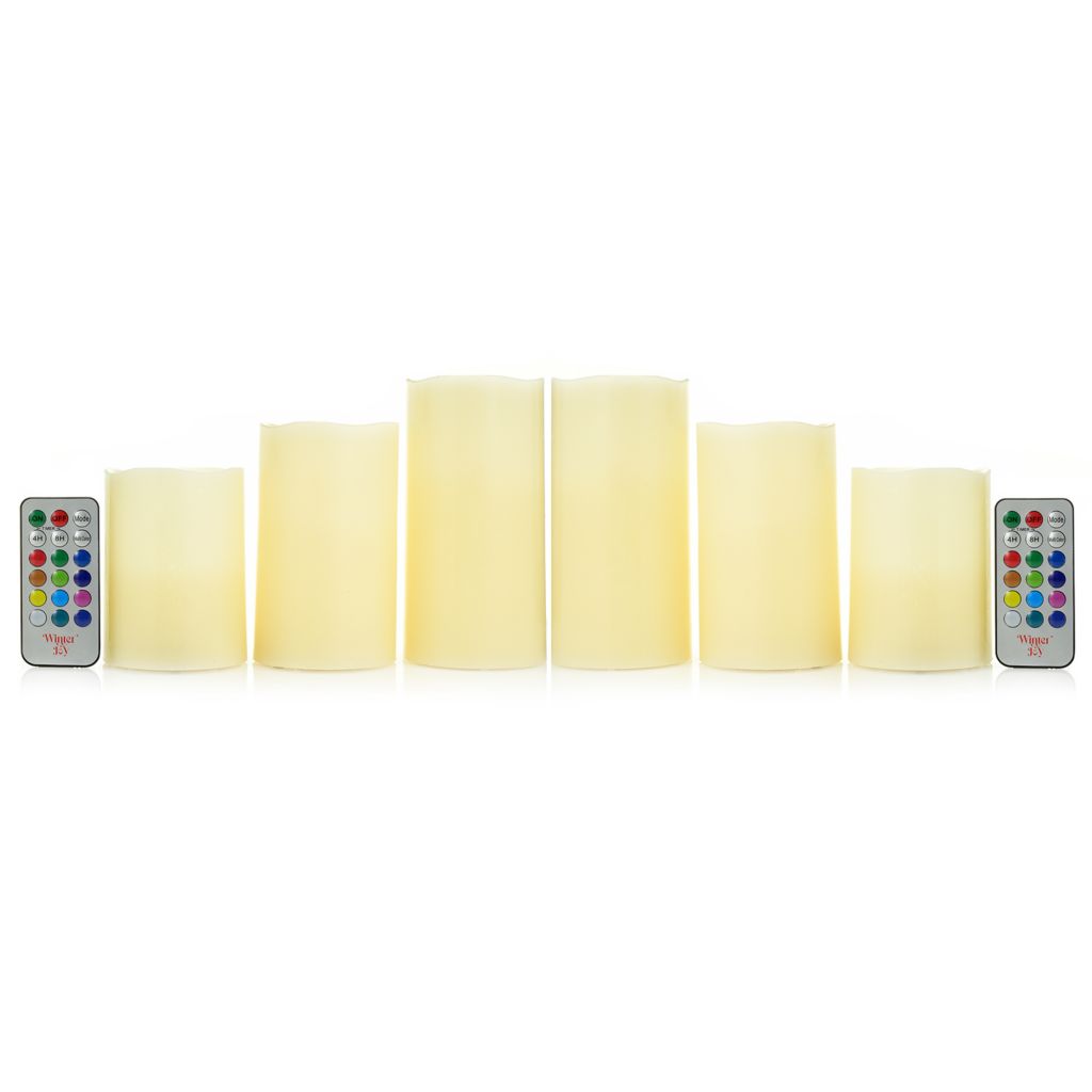 Camping Supplies - White Candles - Set of 6 Long-Burn Emergency Candles