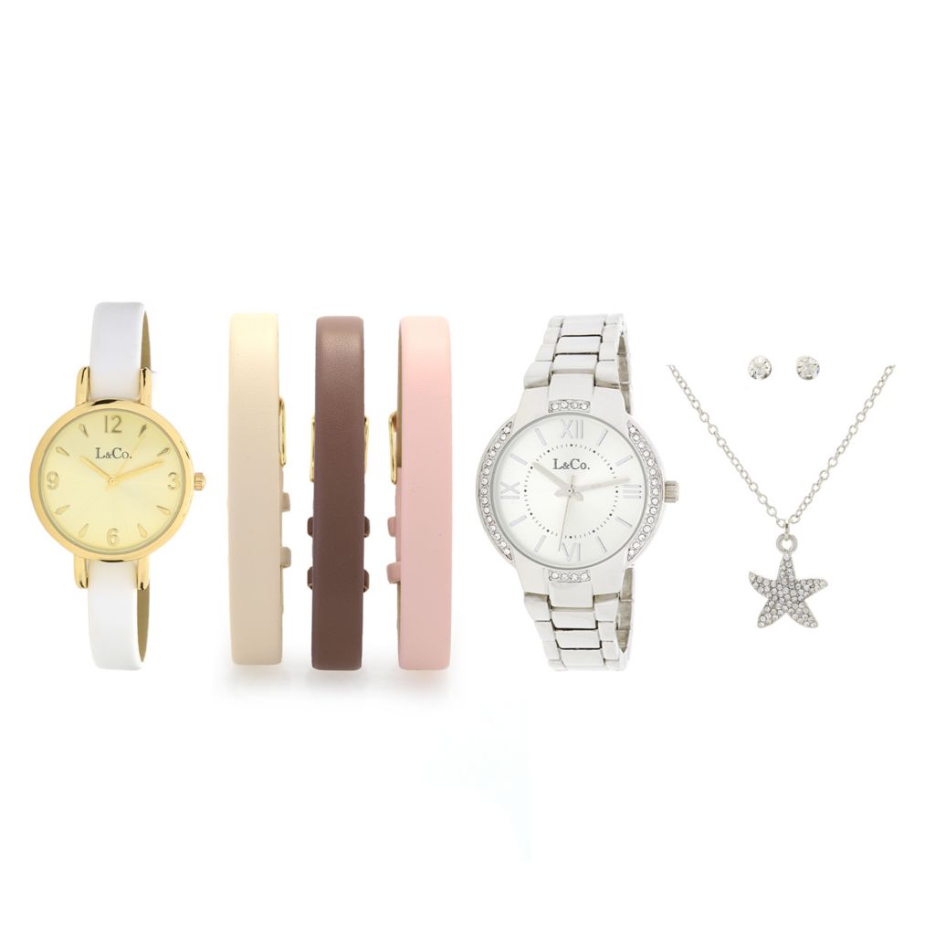 Women's Gift Box, Complete Women's Gift Set, Gold Watch