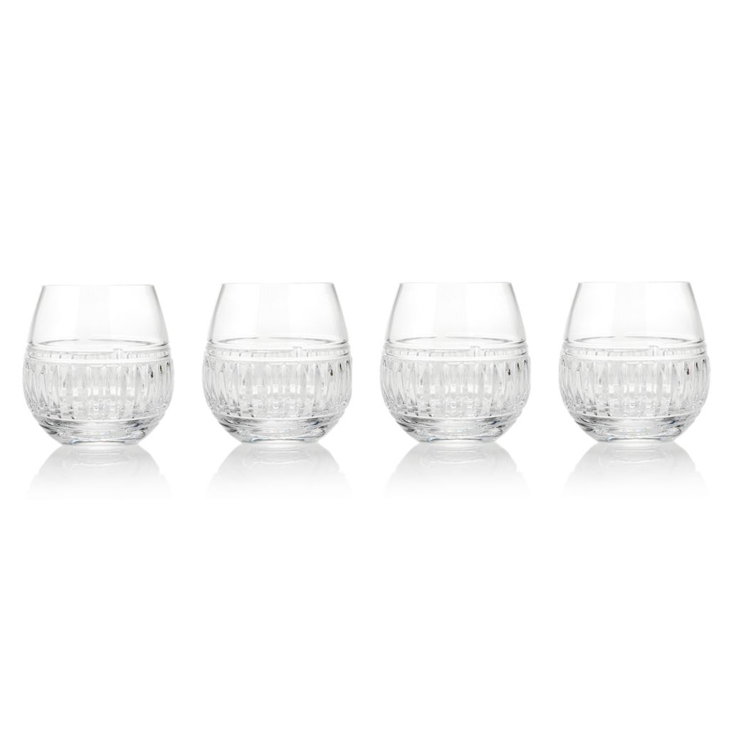 Waterford Stemless Wine Glasses, Set of 4